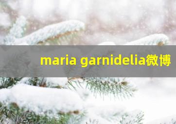 maria garnidelia微博